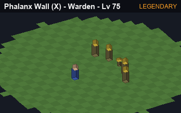 Phalanx Wall (Phalanx Wall at Legendary, level 75): animated preview of its visuals