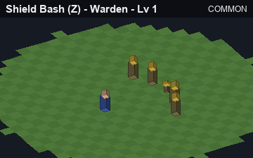 Shield Bash (Shield Bash at Common, level 1): animated preview of its visuals