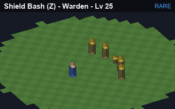Shield Bash (Shield Bash at Rare, level 25): animated preview of its visuals