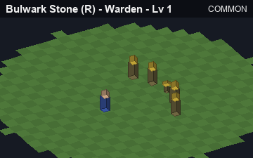 Bulwark Stone (Bulwark Stone at Common, level 1): animated preview of its visuals