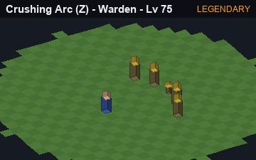 Crushing Arc (Crushing Arc at Legendary, level 75): animated preview of its visuals