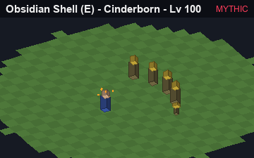 Volcanic Glass, the Mythic form of Obsidian Shell: animated preview