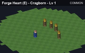 Forge Heart (Forge Heart at Common, level 1): animated preview of its visuals