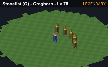 Bedrock Fist (Stonefist at Legendary, level 75): animated preview of its visuals
