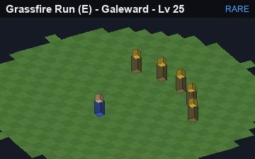 Brushfire Run (Grassfire Run at Rare, level 25): animated preview of its visuals