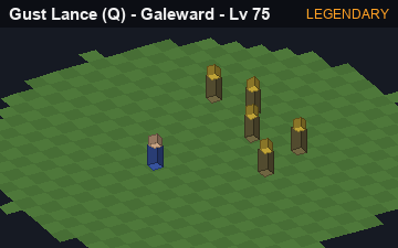Stormspear (Gust Lance at Legendary, level 75): animated preview of its visuals