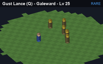 Keen Gust (Gust Lance at Rare, level 25): animated preview of its visuals