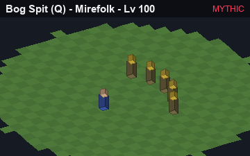 Drowning Mire, the Mythic form of Bog Spit: animated preview