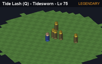 Maelstrom Lash (Tide Lash at Legendary, level 75): animated preview of its visuals