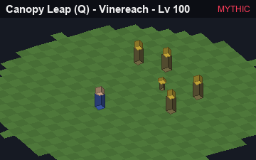 Skyhunter, the Mythic form of Canopy Leap: animated preview